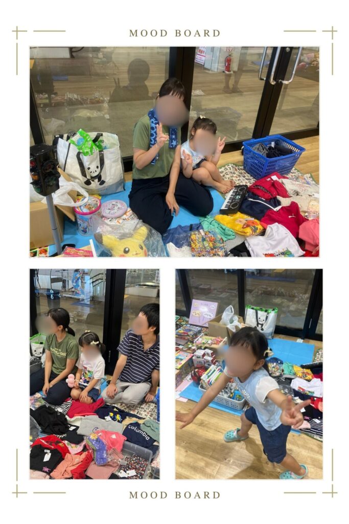 フリーマーケットの様子の写真